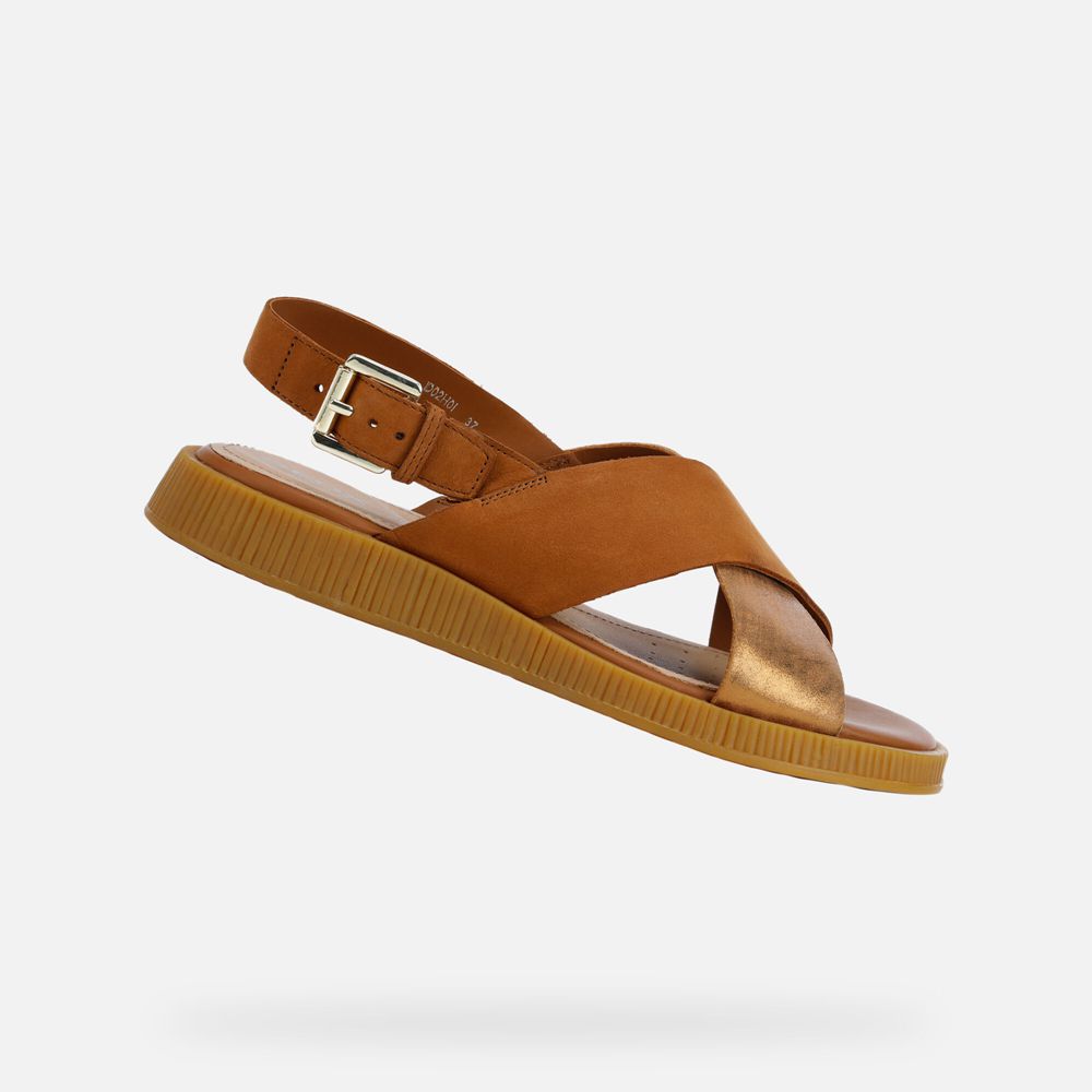 Sandalias Geox Senhora Marrom - Taormina - GOWXH0974